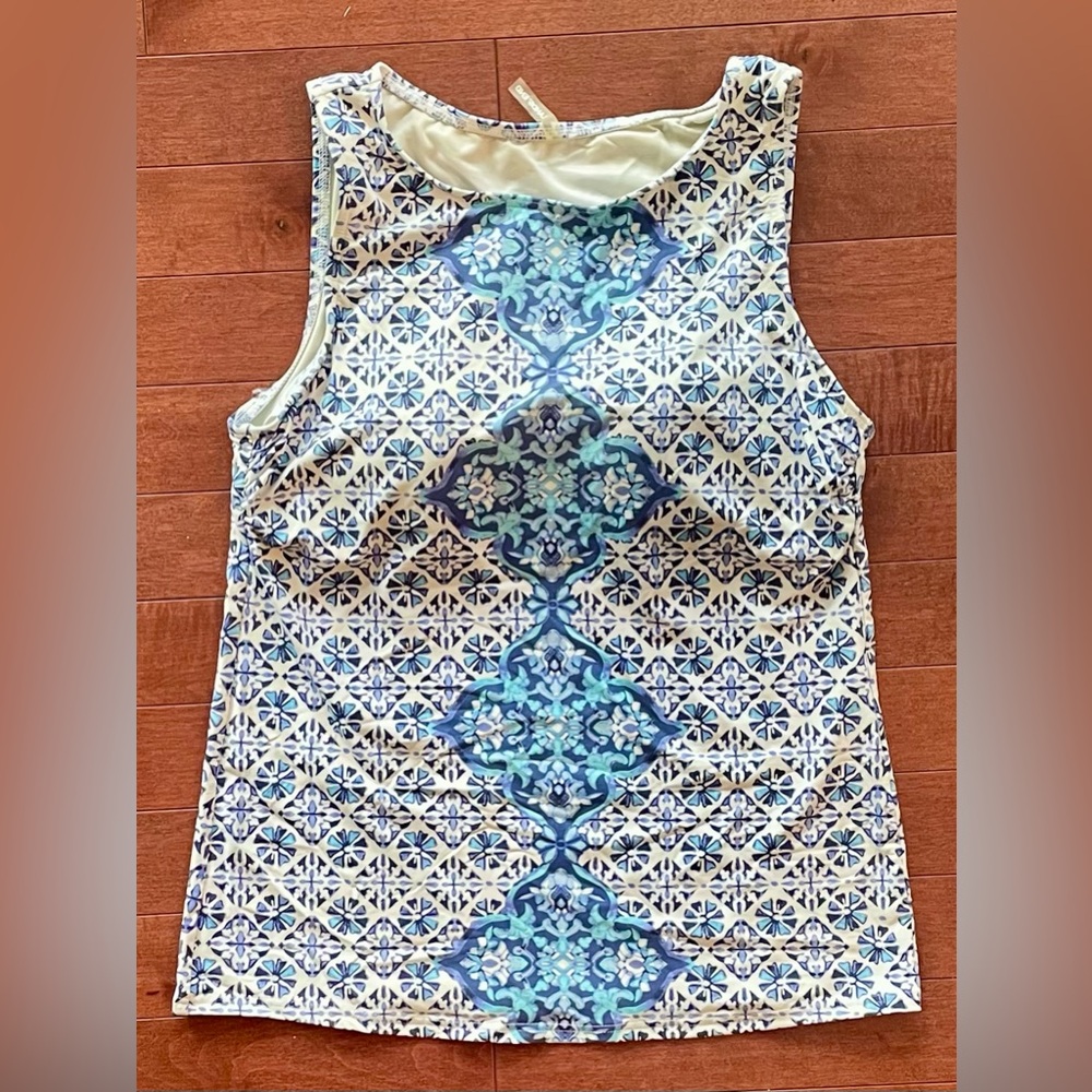 Land’s End high neck swim tank